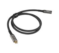 Cpolebev USB4 8K 0.8M per 4 Compatibile USB 4 Tipo-C Estensione Da un Femmina Ultra HD 8K @ 60Hz 100W 40Gbps Dati
