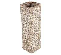Cpolebev Vaso di Fiori nel Rattan Cestini di bambù Vasi Decorativi Cesto di Fiori di Fiori Vaso di Fiori Vasi Alti per la Decorazione Domestica Bianca