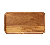 Cpolebev Vassoio da Portata nel, Piatto Fondo Piatto Rettangolare nel Legno Massello, Piatto da Frutta, Piattino, Vassoio da tè, Piatto da Dessert Piccolo