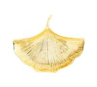 Cpolebev Vassoio per Gioielli in Foglia di Ginkgo Piatto per Gingilli Porta Anelli Vintage Ciotola per Bracciale Orecchini per Collane Organizer Durevole 17x14x2 cm