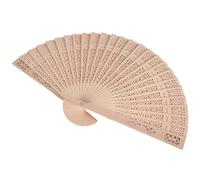 Cpolebev Ventaglio a Mano in Legno Ventaglio Pieghevole a Mano con Sacchetti Regalo (Confezione da 24)