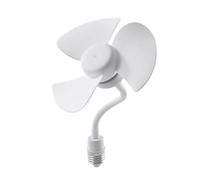 Cpolebev Ventilatore con Presa A Vite Ventilatore di Raffreddamento Soffitto Compatto Ventola di Raffreddamento A Vite Piccolo Ventilatore Tavolo Silenzioso per Studio Cucina Camera Letto