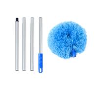 Cpolebev Ventilatore da Soffitto Pulitore Spolverino Manico Telescopico con Testina di Pulizia Rimovibile Pala del Ventilatore da Soffitto Riutilizzabile In Microfibra B