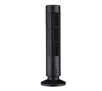 Cpolebev Ventilatore Un Torre USB Ventilatore Un Torre Ventilatore Elettrico Mini Condizionatore d'Aria Verticale, Ventilatore Un Piantana Nero