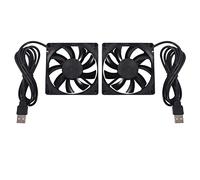 Cpolebev Ventola USB da 80 Mm 5 V 80 Mm 8 Cm 8015 Ventola di Raffreddamento CC Spazzole per Router per Computer PC Ventola di Raffreddamento 2 Pezzi