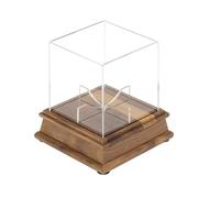 Cpolebev Vetrina per Pallina da Softball, Supporto di Visualizzazione in Plastica, Cubo Trasparente per Pallina da Baseball, Vetrina Protetta in Acrilico, Lavorazione di Alta qualità e Resistente.