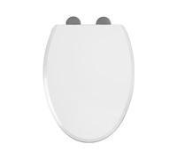 Cpolebev WC Allungato A 1 Pezzo, Cerniere A Sgancio Rapido, ABS, Chiusura Lenta, Resistente, Non Allentare Mai, per Adulti e Bambini