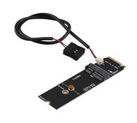 Cpolebev Wireless M.2 un + e Key Slot per M.2 M Key Wifi Bluetooth Adapter per AX200 9260 Bcm94352Z Card NVMe PCI Express SSD Port