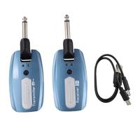 Cpolebev Wireless per Chitarra, Trasmettitore e Ricevitore Wireless per Chitarra Elettrica, Ricaricabile Tramite USB, Wireless per Basso, B