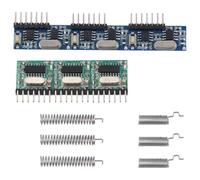 Cpolebev Wireless RX480E-4WQB 433 MHz Modulo RF Trasmettitore e Ricevitore 3 Set Kit di Collegamento di Uscita Un 4 Canali per Il Controllo Remoto