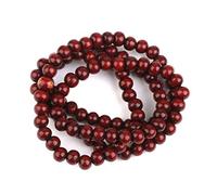 Cpolebev Wooden Prayer Chain 108 PCS Bracciale Buddista Buddista Viola-Like Rosso