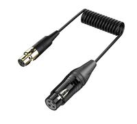Cpolebev XLR 3 Pin Femmina A Mini XLR 4 Pin Femmina Amplificatore Audio Mixer Mini Microfono Telecamera Audio