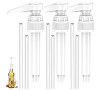 CPRNQY 3 Pompe Dosatrici, Pompa Dosatrice 1 L Sciroppo, Pompa Dispenser per Bottiglie da 500/1000 ml con 3 Tubi Lungi e Corti