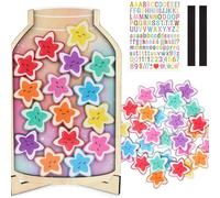CPRNQY Set di bicchieri per ricompensa, Smiley Star, aiuto motivazionale per un buon comportamento a casa e a scuola, per promuovere abitudini positive e divertimento nell'apprendimento