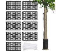 CPROSP 9 Pezzi Protezione per Tronco d'Albero 33 * 20cm, Proteggi Piante per Decespugliatore Dimensioni Regolabili, per la Protezione Contro il Rosicchiamento di Animali e Tosaerba, Nero