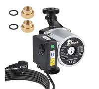 CPROSP Circolatore Riscaldamento 6 Metri di Prevalenza, Pompa Circolazione Acqua a 3 Stadi, Pompa di Ricircolo Acqua Calda Sanitaria, Circolatore Acqua Calda per Riscaldamento Centralizzato