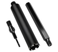 CPROSP Corona diamantata UNC da 1¼" con punta a nucleo, prolunga da 400 mm e adattatore SDS Plus, set di corona, corona da 68 mm, punte per trapano in calcestruzzo, cemento armato, muratura e pietra