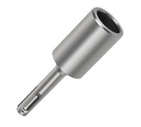 CPROSP Driver per Chiodi a Terra SDS-PLUS, Ø Interno 20,5 mm x Ø Esterno 28 mm x 100 mm Lunghezza, Battipalo per Picchetti da Terra, per Inserire Picchetti Profondi, Aste di Terra e Paletti