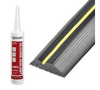 CPROSP Guarnizione Soglia Porta Garage 3M Include 1 Adesivo, Garage Door Floor Seal Strip, Perfetta per Mantenere il Garage Pulito e Asciutto
