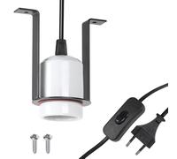 CPROSP Lampada Riscaldante Tartarughe E27, Portalampada per Lampada Termica Rettili con Interruttore, 1,5M Cavo e Spina, per Tartaruga, Serpente, Lucertola, Cacatua, Camaleonte ECC