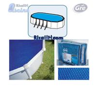 CPROV610 COPERTURA SOLARE ESTIVA TELO TERMICO GRE PISCINA OVALE 610x375 CM