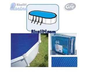 CPROV730 COPERTURA SOLARE ESTIVA TELO TERMICO GRE PISCINA OVALE 730x375 CM