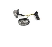 CPTDE Indicatori Direzione LED 2x Indicatori Di Direzione Per Montaggio A | 2x Indicatori Di Direzione Per Montaggio A Incasso Per Moto Indicatori LED Ambra 9 Luci Segnale Universale