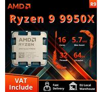 AMD Ryzen 9 9950X processore 43 GHz 80 MB L2 & L3 Tray (solo processore bulk)