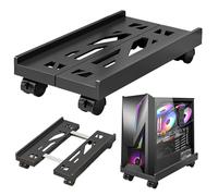 CPU Holder,Supporto Per Torre,Carrello Porta PC Con 4 Rotelle,Regolabile,Custodia Per Computer,Supporto Universale Per CPU Per Ufficio,Famiglia(Nero)