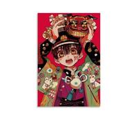 CPXBLHHW Poster su tela, motivo: Hanako-kun, motivo: anime, classico, con scritta "Toilet", decorazione artistica da parete, per camera da letto, 50 x 75 cm, senza cornice