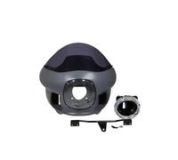 CPXCTZFZUB Parabrezza Moto Spoiler di Parabrezz Per Harley Dyna Street Bob Super Glide FXDL FXDWG Moto Faro Anteriore Carenatura Superiore Cowl Mount Parabrezza