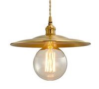 CPYGMXI Lampada a Sospensione in Stile Industriale Americano, Paralume per Lampadario a Soffitto con Sorgente Luminosa, Lampada a Sospensione in Rame Creativo con Montaggio a Incasso, Lampade