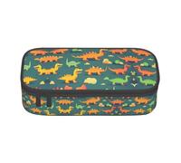 CPyuqw Astuccio portamatite con stampa di uccellini rossi, organizer multiuso per penne, materiale scolastico, cancelleria, trucco e uso ufficio, Molti piccoli dinosauri, Taglia unica, Zaino per la