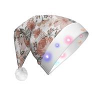 CPyuqw Cappello di Natale unisex con stampa a LED della Torre Eiffel di Parigi, cappello di Babbo Natale per feste invernali, vacanze e uso quotidiano
