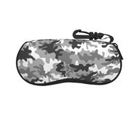 CPyuqw Custodia per occhiali con stampa galassia verde, blu e viola, custodia protettiva per occhiali con cerniera morbida, per donne e uomini, graziosa custodia portatile, Camo digitale., Taglia