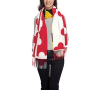 CPyuqw Elegante sciarpa con nappe con stampa rossa esplosione esplosione - scialle con frange moda autunno inverno - leggera e calda, Bandiera del Maryland, Taglia unica