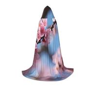 CPyuqw L Halloween Capo con cappuccio - Unisex bella stampa fiori di ciliegio Cosplay Robe per Víspera de Todos los Santos, festa, Carnevale
