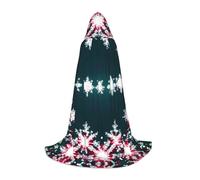CPyuqw Mantello con cappuccio per Halloween, unisex, con stampa Merry Christmas, per cosplay di Víspera de Todos los Santos, feste, carnevale