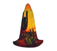 CPyuqw S Halloween Capo con cappuccio - Cactus Unisex in Deserto Stampa Cosplay Robe per Víspera de Todos los Santos, Party, Carnevale