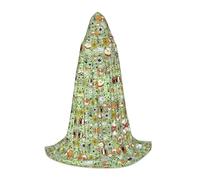 CPyuqw S Halloween Capo con cappuccio - Unisex Guinea Pig Print Cosplay Robe per Víspera de Todos los Santos, Party, Carnevale