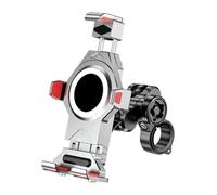 CPZPMFMKBG Navigation Mount Replacement GPS Navigazione Supporto Impermeabile Telefono Metallo Antiruggine Anticorrosione Antiurto Perde Moto(Argento)
