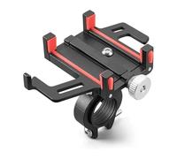 CPZPMFMKBG Navigation Mount Replacement GPS Navigazione Supporto Telefono Elettrico Bicicletta Smart CNC Alluminio Lega Cinque Griglie Meccanico(Rosso)