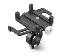 CPZPMFMKBG Navigation Mount Replacement GPS Navigazione Supporto Telefono Elettrico Bicicletta Smart CNC Alluminio Lega Cinque Griglie Meccanico(Nero)