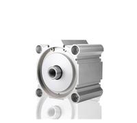 CQ2B Compact Double-Acting Cylinder - 20mm Bore Diameter, 100mm Stroke, Thin Profile for Efficient Performance(Stroke 10mm,Bore 25mm)