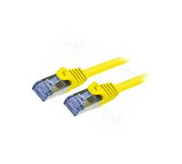 CQ3037S Cavo Patch S/FTP 6a Linea Cu LSZH Giallo 1m 26AWG LOGILINK