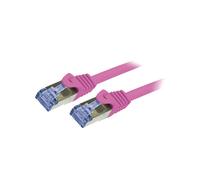 CQ3079S Patch cord S/FTP 6a Line Cu LSZH rosa 5m 26AWG LOGILINK