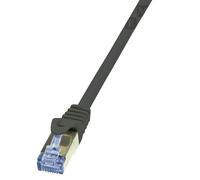 CQ3093S Patch cord S/FTP 6a Line Cu LSZH nero 10 m 26AWG LOGILINK