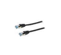 CQ6055S Patch cord S/FTP 6a Line Cu PUR nero 2 m senza alogeni 27AWG LOGILINK