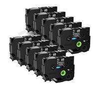 CQadsDyrx Nastri per etichette stencil per incisione non adesivi da 10 pezzi 18/24/36mm compatibili con i materiali di consumo per stampanti STE141 STE-151 161 PT530 PT550 E200(18mm)