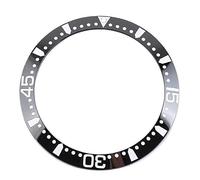 CQAHDSEVF Anello inserito nella lunetta dell'orologio, Inserto e quadrante for lunetta for orologio in ceramica da uomo, multicolore, 39mm/41mm(Black 2)